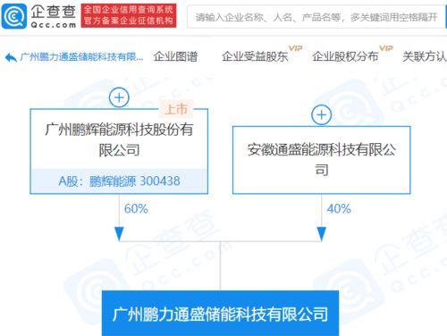 鵬輝能源布局儲能系統集成新賽道，成立億元級科技公司